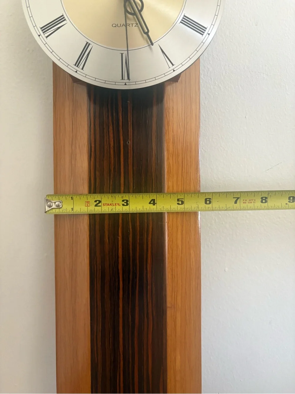 Quartz Wall Clock - Silent Sentinel of Grain and Gilded Hours